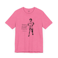 Terry Fox Inspirational Amputee Quote - Unisex Short Sleeve Tee,Amputee Awareness,Gift For Him,Gift For Her,Leg Amputee,Limb Loss Awareness