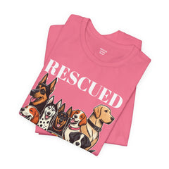 RESCUED IS MY Favorite Breed - Unisex Jersey Short Sleeve Tee