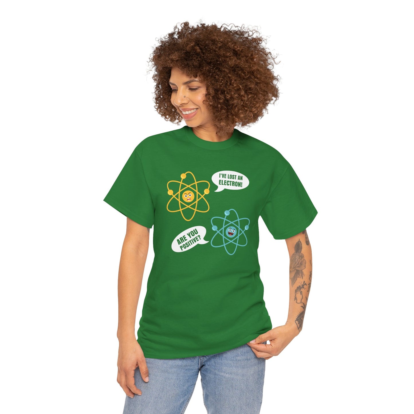 I've Lost An Electron Funny Science Graphic - Unisex Heavy Cotton Tee