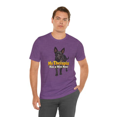 My Therapist Has A Wet Nose Personalized with your dog(s) image T-Shirt