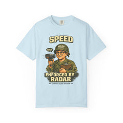 Speed Enforced By Radar T-Shirt — MASH 4077 Retro Traffic Cop Graphic Tee