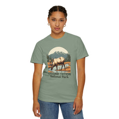 Grand Teton National Park Graphic, Comfort Colors Soft Relaxed Fit Unisex Garment-Dyed T-shirt