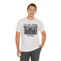 The Outsiders Shirt, Front and Back Images, Greasers Characters Shirt, Unisex Jersey Short Sleeve Tee