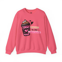 Woman's Coffee Is My Valentine - Unisex Heavy Blend™ Crewneck Sweatshirt