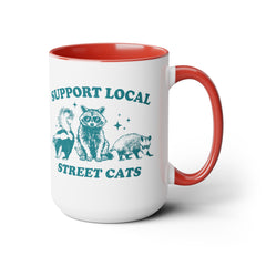 Funny Critters Quote, Two-Tone Coffee Mugs, 15oz, Animal Lovers Gift, gift for her, gift for him, office mug gift, Birthday Gift,