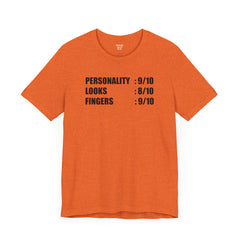 Personality Looks Fingers, Check! - Unisex Jersey Short Sleeve Tee | Amputee Aware,Amputee Humor,Finger Amputee,Gift For Him,Gift For Her
