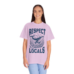 Respect the Locals Whale T-Shirt — Marine Conservation Graphic