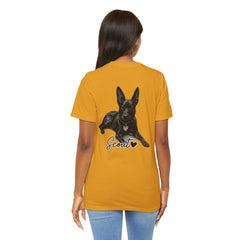 Dog Mom T-Shirt — Personalized Your Dog Image  Tee (Custom Name)