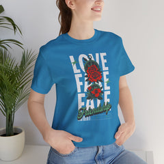 Positive Vibes Love Friendship Unisex Tee - LOVE FAKE FATE