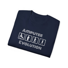 Amputee Evolution T-Shirt | Limb Loss Awareness Prosthetic Gift Unisex Tee