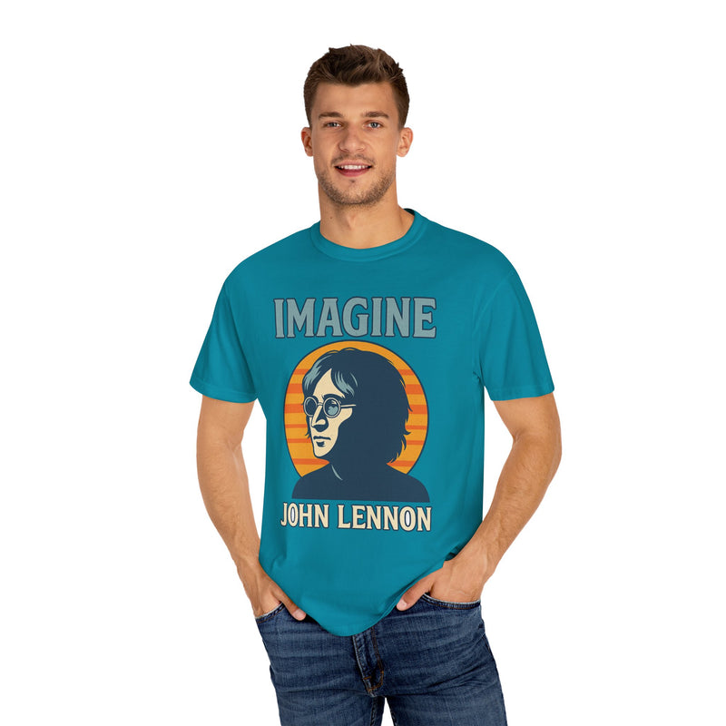 John Lennon Imagine T-Shirt, Vintage Graphic Tee, Music Lover Gift, Unisex Casual Wear, Retro Art Shirt