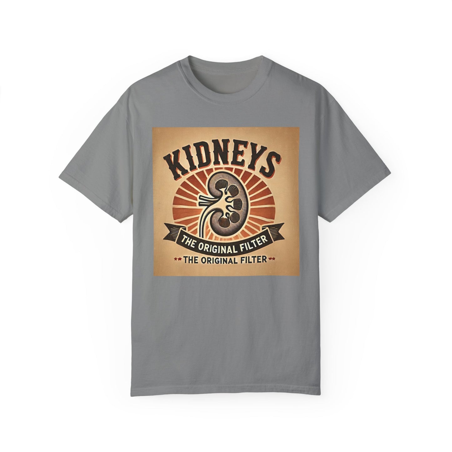 Kidneys The Original Filter, Graphic Unisex Garment-Dyed T-shirt