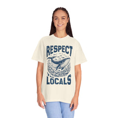 Respect the Locals Whale T-Shirt — Marine Conservation Graphic