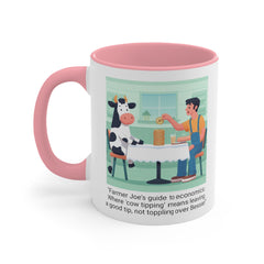 COW TIPPING Awareness - Accent Mugs | Cow Tipping Is Real, Bovine Humor. Gift For Him, Gift For Her, Farm Humor, Cow Fan Gift, Farm Animal