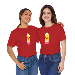 Emoji TEACHER PENCIL- Graphic Unisex Jersey Short Sleeve Tee