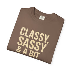 Classy Sassy T-shirt, Unisex Casual Top, Statement Tee, Gift for Her, Fashion Apparel, Birthday Humor Shirt