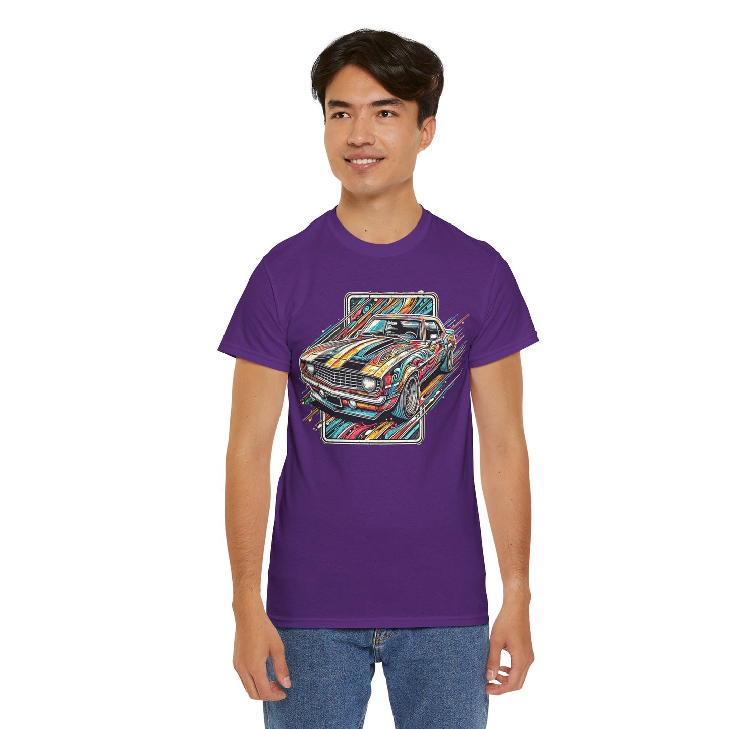 Graffiti Mania Chevy Camaro Graphic - Unisex Heavy Cotton Tee