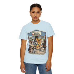 Pitbull Added "Who Let the Dogs Out?" Baldwin Harbor Animal Hospital Cute Vet Clinic T Shirt