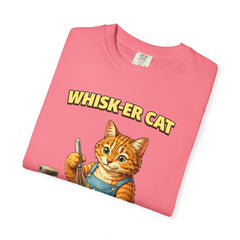 Whisker Cat Baking T-Shirt — Cute Cat Chef Graphic Tee