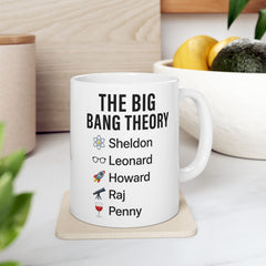 Fun Big Bang Theory Ceramic Mug, Scientist Gift, Unique Fan Gift