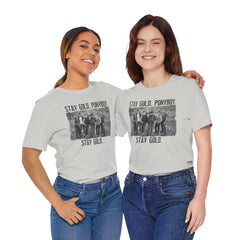 The Outsiders Shirt, Front and Back Images, Greasers Characters Shirt, Unisex Jersey Short Sleeve Tee