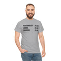 Personality, Looks, Fingers Count - Unisex Heavy Cotton Tee / Prosthetic Humor / One Leg / One Arm / Missing Fingers