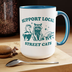 Funny Critters Quote, Two-Tone Coffee Mugs, 15oz, Animal Lovers Gift, gift for her, gift for him, office mug gift, Birthday Gift,