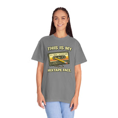 Mixtape Face T-Shirt — Retro Cassette Music Graphic Tee