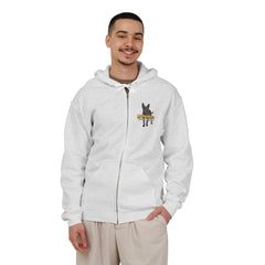 Personalized with your dogs image Zip Hoodie — "My Therapist Has a Wet Nose" Graphic