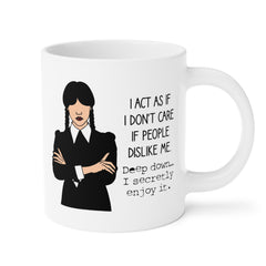 Wednesday Addams - Ceramic Mugs (11oz\15oz\20oz) | Pop Culture | Addams Family | Fan Gift | Gift For Her | Gothic Style Mug | Creepy Comedy