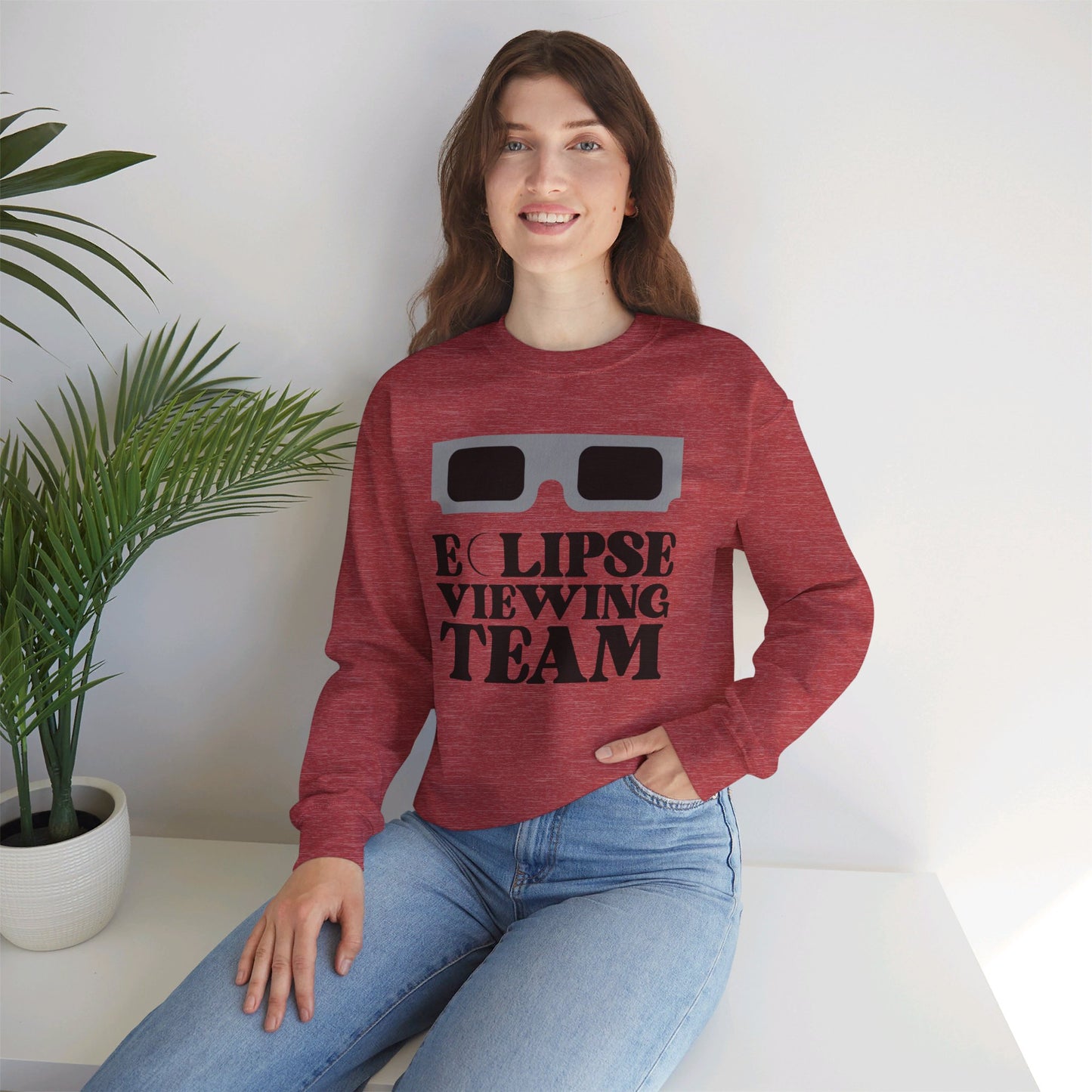 ECLIPSE VIEWING TEAM Unisex Crewneck Sweatshirt