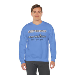 Bolder Font MERRY  CHRISTMAS Submarine Brotherhood -Unisex Crewneck Sweatshirt