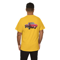 Red Corvette Summer Unisex Tee - I'm Vetted For Life Front and Back Image T Shirt