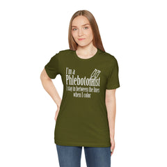Phlebotomist Humor Tee, Funny Medical Shirt, Nurse Gift, Blood Tech Wear, Cute Phlebotomy Humor, Healthcare Apparel