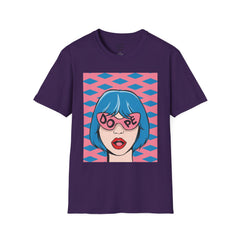 Dope Pop Art Girl Unisex Softstyle T-Shirt