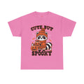 Cute But Spooky Halloween Raccoon! Graphic Unisex Heavy Cotton Tee