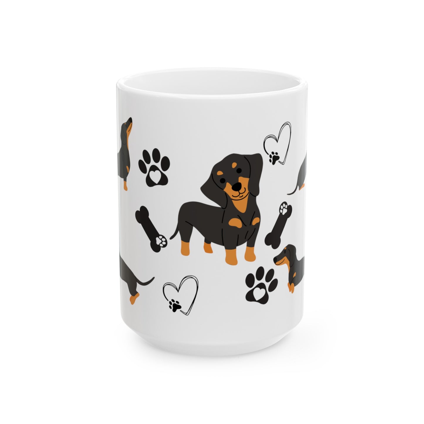 Dachsund Sausage Dog, Ceramic Mug, (11oz, 15oz)