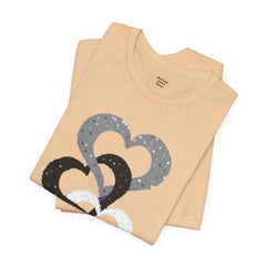 Triple Heart Design Tee