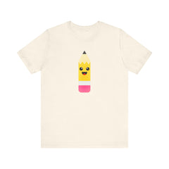 Emoji TEACHER PENCIL- Graphic Unisex Jersey Short Sleeve Tee