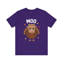 Funny Thanksgiving Turkey Moo T‑Shirt - Unisex Tee