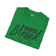 Blessed Nurse - Unisex Softstyle T-Shirt | Nurse Awareness, Medical Wear, Gift For Her, Scrubs Lover, Hospital Staff Gift, Registered Nurse