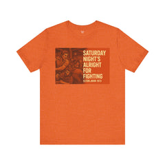 Music Inspired Unisex Tee - Saturday Nights All Right For Fighting Graphic