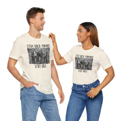 The Outsiders Shirt, Front and Back Images, Greasers Characters Shirt, Unisex Jersey Short Sleeve Tee