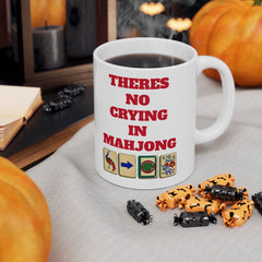 Funny Mahjong Ceramic Mug - 11oz & 15oz Sizes - Perfect Gift for Mahjong Players
