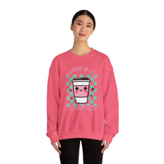 Woman's Coffee Valentine -  Unisex Heavy Blend™ Crewneck Sweatshirt