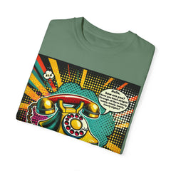 80s Music Telephone Line - Graphic Comfort Colors Garment Dyed Shirt