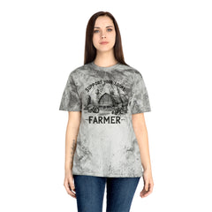 Support Your Local Farmer Graphic Unisex Color Blast T-Shirt