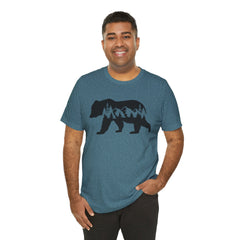 Nature-Inspired Bear Graphic Tee, Outdoor Adventure Shirt, Wilderness Apparel, Hiking Gift, Unisex Nature T-Shirt