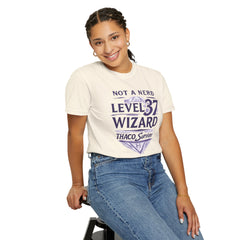 Level 37 Wizard T-Shirt — "Not a Nerd" THAC0 Survivor D&D Gamer Tee
