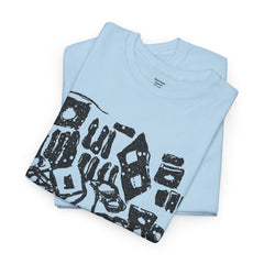 Abstract Artistic Unisex Cotton Tee - Unique Graphic Design, Casual Wear, Gifts for Art Lovers, Everyday Style, Eco-Friendly Fashion